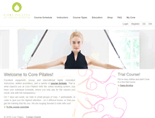 Tablet Screenshot of corepilates.de